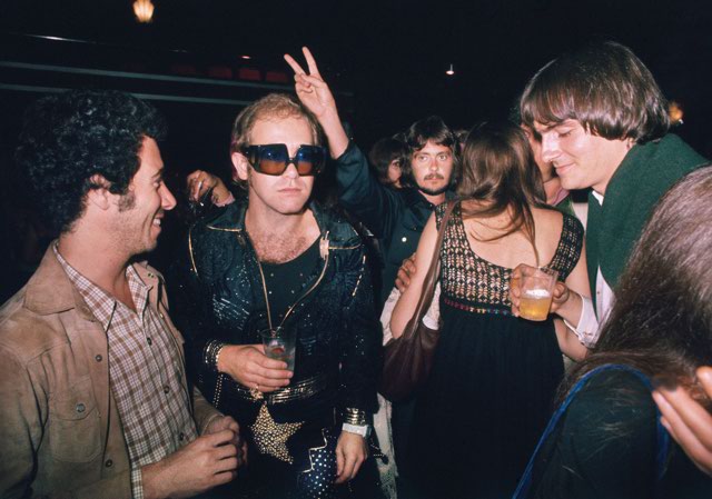 David Geffen, Elton John, Carly Simon e James Taylor