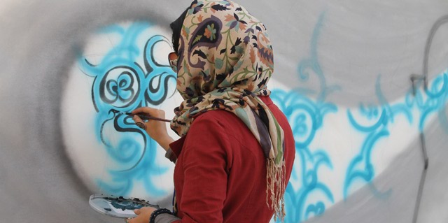 Shamsia Hassani - graffiti a Kabul