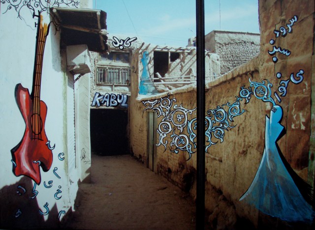 Shamsia Hassani - graffiti a Kabul