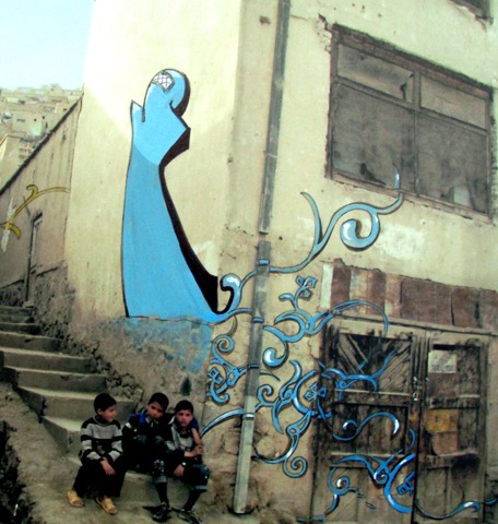 Shamsia Hassani - graffiti a Kabul